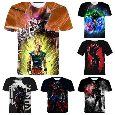 China Polyester factory hot sale TV and movie customized dragon T-shirt printing short sleeves variety of popular comic short sleeves for sale