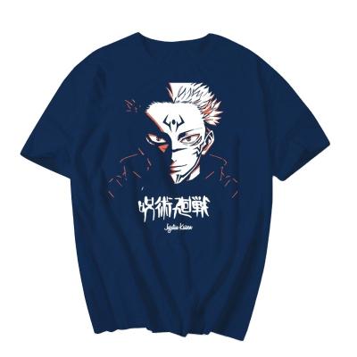 China Cool Unisex Short Anime Comics Cosplay Costume Hip Hop Jujutsu Kaisen Gojo Satoru Men T-shirt Summer Sleeve Funny Graffiti Printed Casual Tops for sale