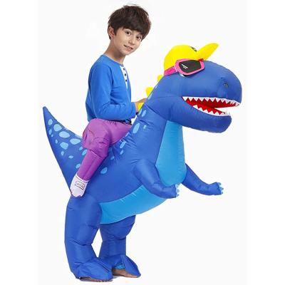 China Factory Made One Piece Dinosaur Inflatable Costume Garment Halloween Costume Suppliers Wholesale For Adults And Kids for sale