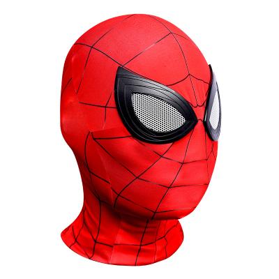 China Spider-man Cosplay Headgear Show Halloween Costume Superhero Party Clothes Spider-man Lens Cosplay Headgear for sale