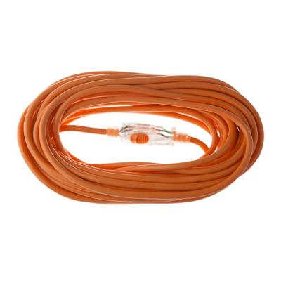 China UNI Home Appliance CABLE Stay Plugged In 50FT Gauge Extension Cord 14/3 Plug Indoor/Outdoor Lockable Orange Lighted for sale