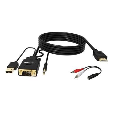 China Wholesale COMPUTER made in China VGA to HDMI Converter Cable PC Adapter D-sub HD 15 pin for sale