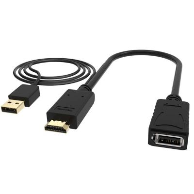 China Hdmi to DisplayPort Adapter Universal HDMI to DisplayPort Converter 4K 60hz HDMI Adapter HD 3840x2160, 1080P@60Hz, 2560X1440 for sale