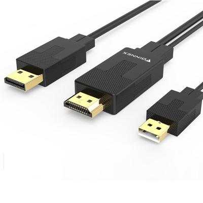 China Camera HDMI to 4K 30Hz Cable, DP HDMI to Displayport Converter HDMI to DP Adapter with Audio, Support OEM/Odm Service for sale