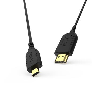 China Micro Slim HDMI Conversion To HDMI Cable Support Resolution Rate 4k 60Hz OD2mm for sale