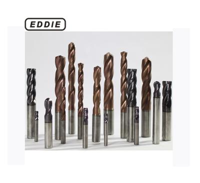 China Carbide EDDIE Carbide 4 Flute Fit Endmill HRC55 Inch Size In Stock CNC Machine Tools Milling Cutter In Stock for sale