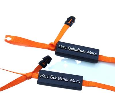 China High Security Durable Pull Tape Tight Plastic Seal Tags Orange Ribbon String for sale