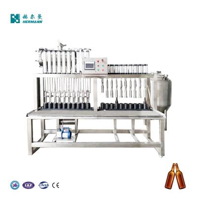 China Automatic Small Beverage Glass Bottle Beer Washing Filling Machine With Capping for sale