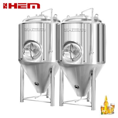 China Restaurant 2000L stainless steel lined industrial conical fermentation tank for beer fermentation tank for sale