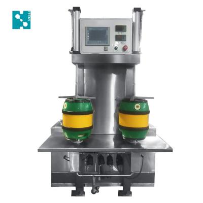 China High quality double head beverage beer keg seal machine for beer brewery for sale