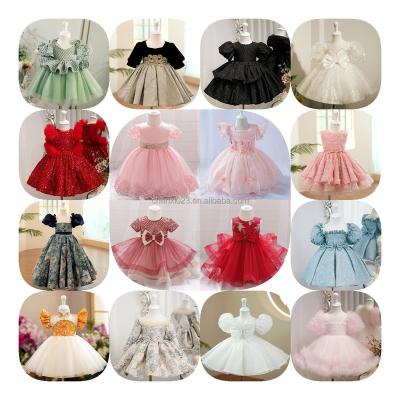 China Breathable 2023 Korean Mesh Dot Sleeveless Children Princess Dress Kids Clothing Kids Clothes Girl Dress For Baby Girl for sale