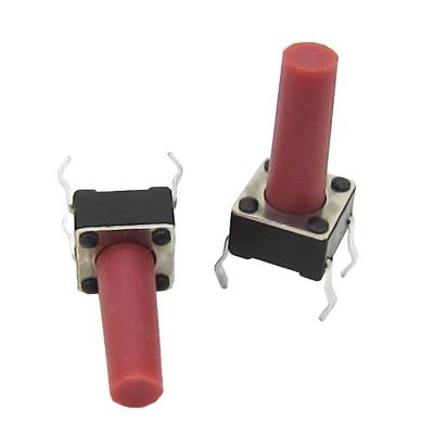 China PPA 4pin rubber tactile tact switch 6x6 smd for sale