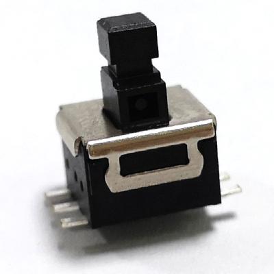 China 0.3A 6 pin push button lock switch smd push button switch PB22M12101 for sale