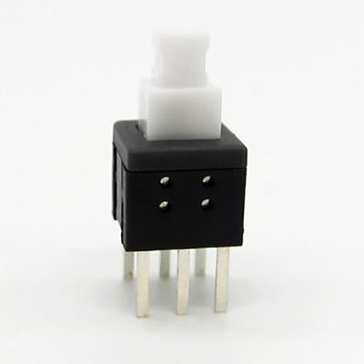 China Waterproof 6 PIN Non-Locking Dip Push Button On Switch PB21E06371-06 for sale