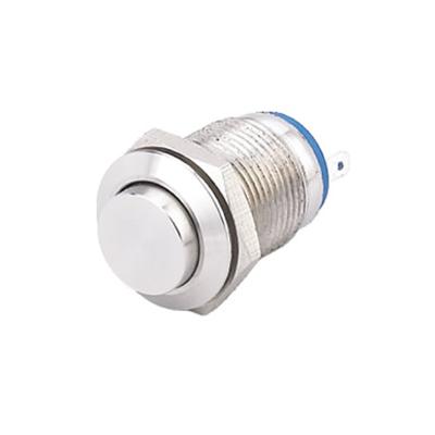 China with 2 pin led on off 12mm metal momentary push button switch GYJ-DH12 for sale