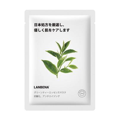 China Moisturizer Moisturizer Sumu Cosmetic Whiten Face Mask Fruit Plant Beauty Skin Care Natural Organic Green Tea Leaf Hydration Face Mask for sale