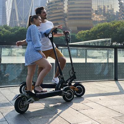 China Cheap Wholesale Unisex Adult 52V 20.8Ah Battery 2*1000W Tiger9 Waterproof Folding Electric Scooters for sale