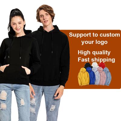 China wholesale pure unisex custom hooded sweatshirts blank hoodie sweatshirts men Anti-wrinkle logo sweater streetwear sweater hoodie for sale