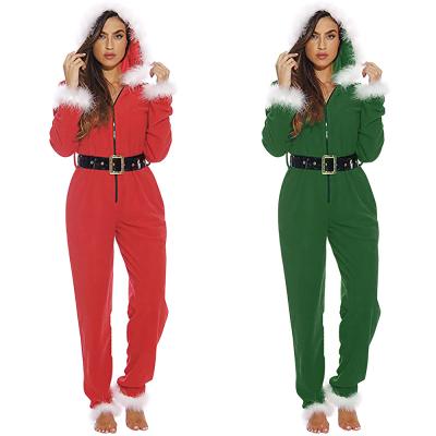 China Wholesale Festival Jumpsuit 2020 Christmas Xmas Costume Clothes Party Wear Jumpsuit Christmas Cosplay Costume For Women for sale