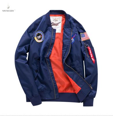 China 2019 Hot Men's Clothing Men's Big Size Embroidery Thin Men's Baseball Coat Denim Jacket Stand Collar Bomber Jacket Breathable Jacket for sale