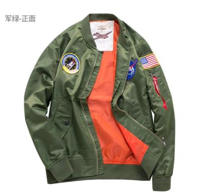 China 2019 Hot Men's Clothing Bomber Jacket Stand Collar Large Size Slim Embroidery Men's Breathable Coat Baseball Uniform for sale