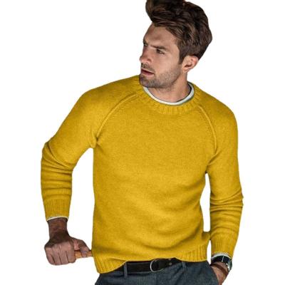 China EVERLAND Anti-wrinkle OEM sueter hombre winter casual crewneck men knit tops plus size knit mens sweaters for sale