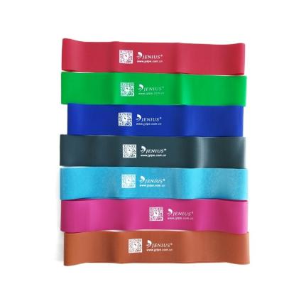 China Custom Printed Exercise Fitness Resistance Loop Elastic Stretching Bands Wholesale Yoga Exercise Band 4 Tiers for sale