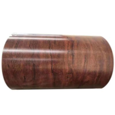 China Customizable Tolerance ±1% Woodgrain Pre-Painted Aluminum Coil for Curtain Walls for sale