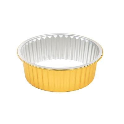 China Food Smoothwall Black and Gold Large Disposable Aluminum Foil Bowl 1130ml Bake Packaging for sale