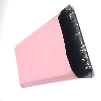 China Wholesale high quality waterproof glossy pink poly plastik messenger polymailers nude mailing bag 10x13 without printing for sale