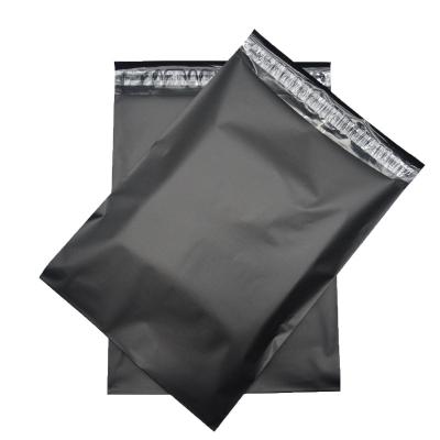 China Matte Poly Mailers Plastic Waterproof Black Courier Express Postage Bags Envelope Mailing Bags Apparel Shipping Bags Biodegradable for sale