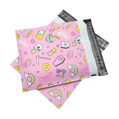 China Waterpfoof Amazon Ebay Online Seller For Pink Polka Dot Plastic Parcels Postal Mailing Bag for sale