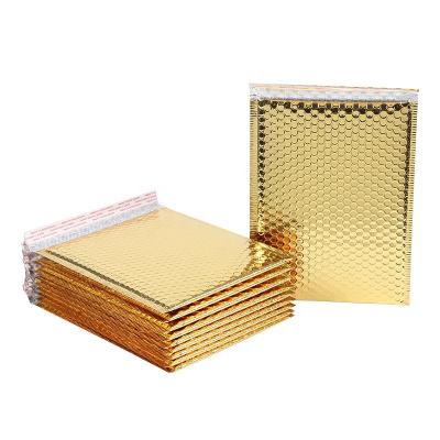 China Waterproof And Tearproof Metallic Bubble Mailer Gold Poly Envelope 6 X 10 Mailing Bag With Bubble for sale