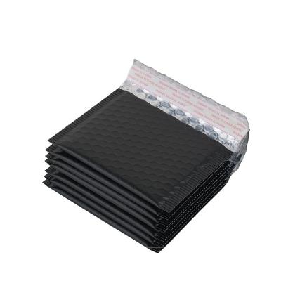 China Waterproof And Tearproof Customize Black Matte Poly Bubble Padded Envelope Mailer With Strong Adhesive for sale