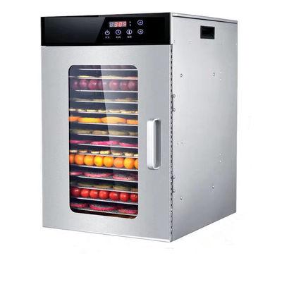 China 12 Trays Commercial Household Food Dehydrator Fruit Machine Stainless Steel Dehydrator Food Dryer for sale