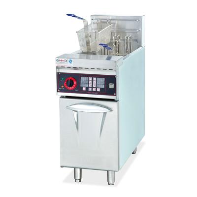 China food & Factory DF-26A independent electric 2tank beverage and 2 basket fryer with timer for sale