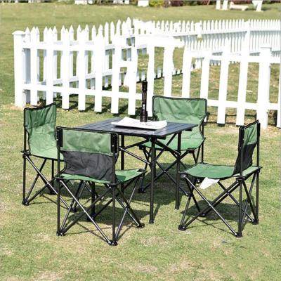 China Foldable Wooden Camp Furniture Portable Foldable Camping Chair Table Outdoor Furniture for sale