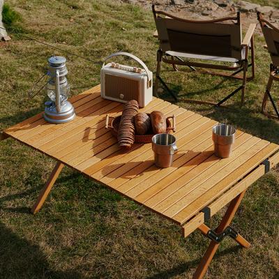 China Lightweight Wooden Camp Furniture Portable Foldable Chair Table Camping Outdoor Furniture for sale