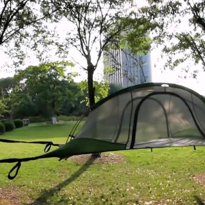 China UV-resistant black in 2 person camping outdoor green hanging tree tent for camping for sale