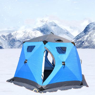 China UV-Resistant Sled Sonar Drill Tip Up Cube Winter Fishing Ice Cube Tent For Fishing for sale