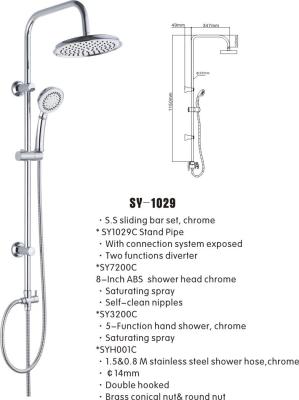 China Stainless steel ABS round shower kits for sale