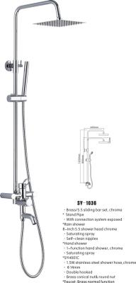 China SY-1036 Square Shower set for sale