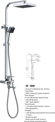 China Square Shower column with faucet SY-1038 for sale