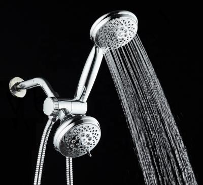 China Combo shower heads 3 way 2 in 1 shower head full chrome high pressure 5 functions shower head for sale