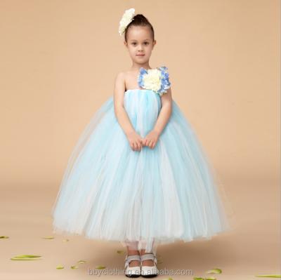 China 2017 Middle Flower Baby Princess Dress Girl Clothes Summer Designer Girls Dresses for sale