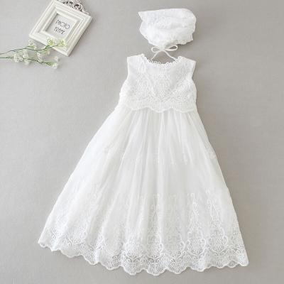 China Wholesale Breathable Lace Girls Dresses White Wedding Dresses 2018 Designs For Baby Baptism Dress for sale