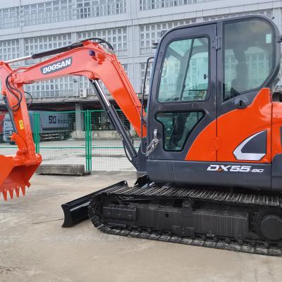 China Used Small 3.5 Ton DX55 Crawler Excavators Doosan DX55 Second Hand Construction Machinery For Doosan 0.21mÂ ³ for sale