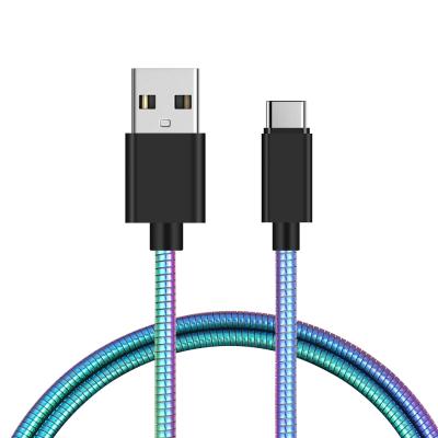 China Hot Selling Source MP3/MP4 Player Mold Stainless Steel Metal Braided USB Data Sync High Speed ​​Charging Cable For Iphone for sale