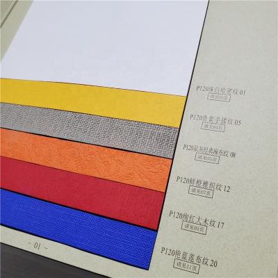 China Recycled Materials 120GSM Color Paper Double Sided Fancy Speicalty Embossed Textured Paper for sale