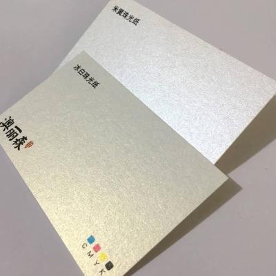 China Recycled Materials 300g Pearl Paper Quick Dry Shiny Metallic Foil for sale